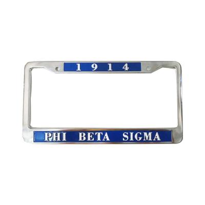 China Durable Ready To Ship 1914 PHI BETA SIGMA License Plate Frame Customized All Group Car Greek Frame for sale