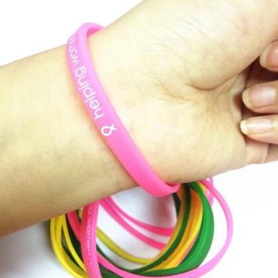 China Durable Color Changing Cheap Silicone Wristbands, Rubber Wristband, Glow In The Dark Wristbands From China for sale