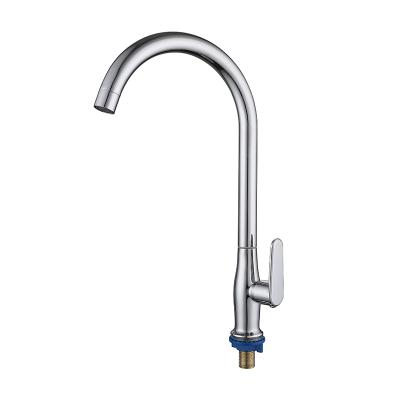 China Traditional SUS304 DECK MOUNT STAINLESS STEEL COPPER COLD WATER KITCHEN TAP BRASS BRUSHED STEEL TAPS DROP BASIN MIXERS KITCHEN TAPS for sale