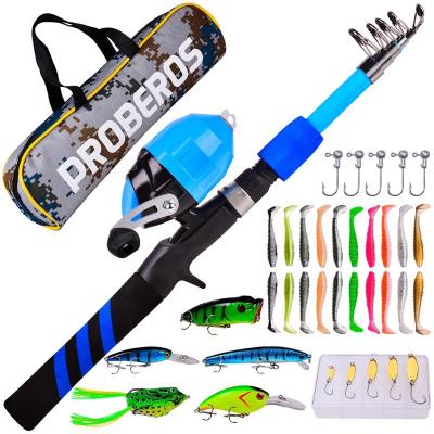 China Carbon Highly Recommended Fishing Rod Plus Reel Set Line Lure Gift Package for sale