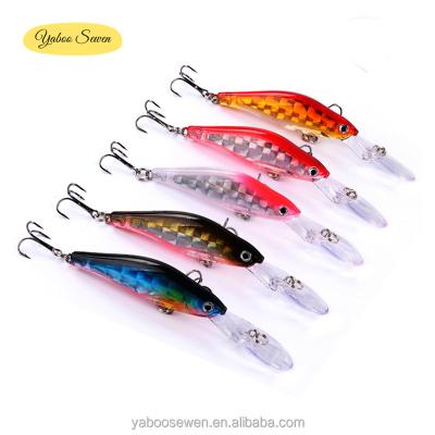 China ABS Wholesale 9.5cm Plastic Minnow 7g Bait Plastic Artificial Hard Fishing Lures for sale