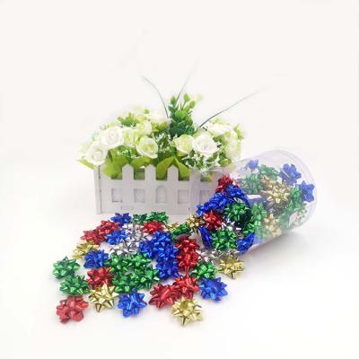 China 1 Inch Star Bow Environmental Friendly Retail Products PET Ribbon For Retail for sale