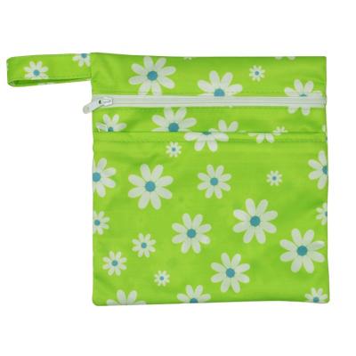 China Multifunctional Waterproof Double Zippers Menstrual Pad Cloth Wet Purpose Wet Bags for sale