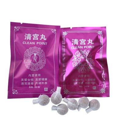 China Customized original logo Vaginal Detox Pearls Natural Herbal healthy uterus wellness yoni pearls private label tampon for sale