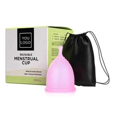 China BPA-free medical silicone menstrual cups are soft and flexible and can be worn for swimming and exercising during menstruation. XS/S/L for sale