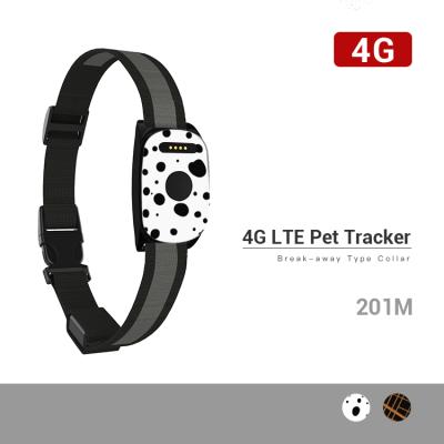 China Pet Collar 4G LTE Dog GPS Geo-fence EV-201M Waterproof Detached Type Track for sale