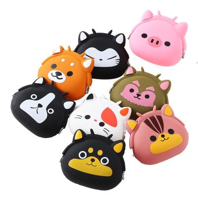 China Fashion 2022 New Girls Small Change Wallet Purse Women's Animals Mini Silicone Coin Purse Case Main Wallet Coin Bag For Kids Children Gifts for sale