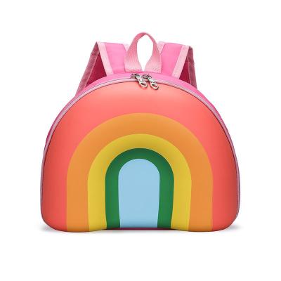 China Kindergarten backpack boys and girls donut schoolbag kindergarten waterproof Korean children's version backpack rainbow handsome for sale