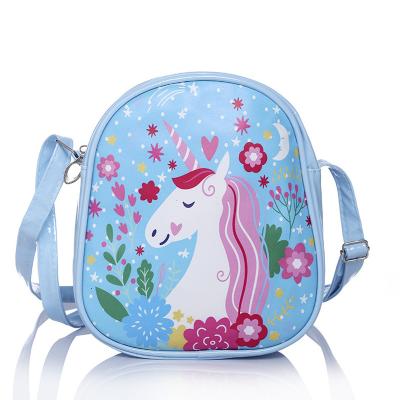 China Waterproof 2022 Girls Bag Cute Cartoon Unicorn Crossbody Bag Korean Children's Mini Shoulder Bag Casual Backpack for sale