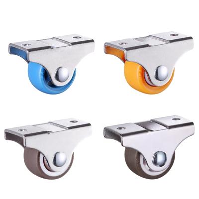 China Small Silent Casters Supporting Linear Caster Bookcase Pulley Drawer Guide Wheel Home Cabinet Directional Wheels For Baby Crib Wheels for sale