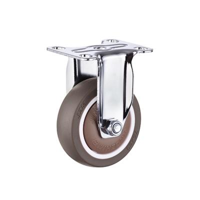 China 3 Inch Silent Hospital Bed Casters Wheels TPR Soft Rubber Silent Indoor Trolley Casters With Bearing For Medical Ventilater for sale