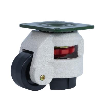 China Height Adjustable Footmaster Heavy Duty Caster GD 60F Leveling Casters Wheel Height Adjustable Casters Wheel For Industrial Equipment for sale