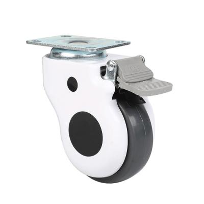 China TPR mute wheel for hospital bed caster wheels used hospital crash cart medical cart with brake for sale