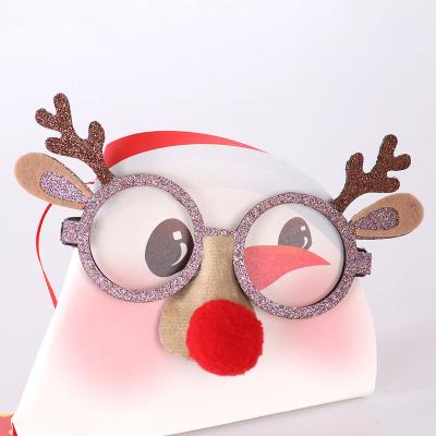 China Custom 2022 New Year Merry Christmas Party 3d Christmas Glass Decoration Kids Gift Favors Adult Fashionable Xmas Ornament for sale