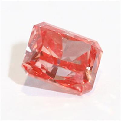 China Jewelry Making Radiant Cut Lab Grown Synthetic Fancy Intense Pink Loose Diamond for sale