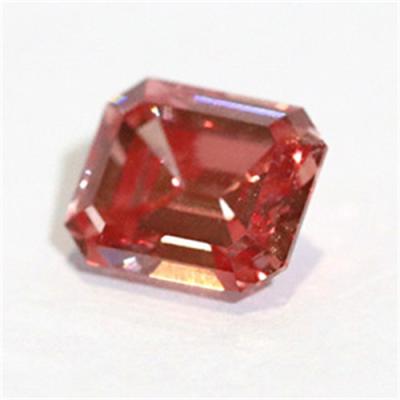 China Jewelry making Emerald Cut VVS clarity hpht fancy intense pink CVD loose diamond for sale for sale