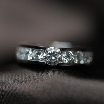 China FASHIONABLE Classic Circle Men's Lab Developed HPHT Original Diamond Wedding Rings for sale