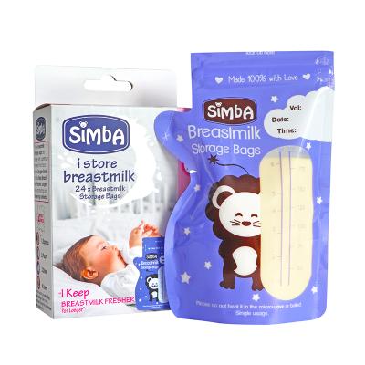 China Reusable Custom Barrier Breastmilk Storage Bags Zipper Lock Plastic Bag Label 250mml Breastmilk Storage Pouch for sale