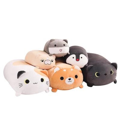 China Kids Toy Gift/Collect/Mascot 40cm 60cm Cat Pillow Custom Soft Stuffed Plush Toy Pillow 80cm Lovely For Baby for sale