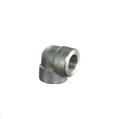 China A105 3000lbs Npt Pipe Fitting Elbow Forged Stainless Steel for sale