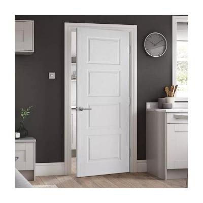 China MDF Material Customized Size White Interior Bedroom Door with Frame and Side Opening for sale