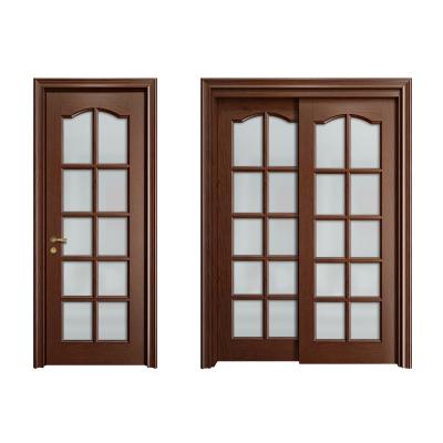 China Customized Color Wooden Room Doors YALIG Luxury Interior Door for Hotel Room Interiors for sale