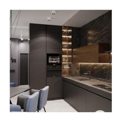 China Customize Complete Kitchen Cabinet with HDF Door Material and Lacquer Surface Treatment for sale