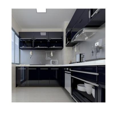 China Waterproof and Durable High Gloss Kitchen Cabinets for Renovating Your Old Kitchen for sale