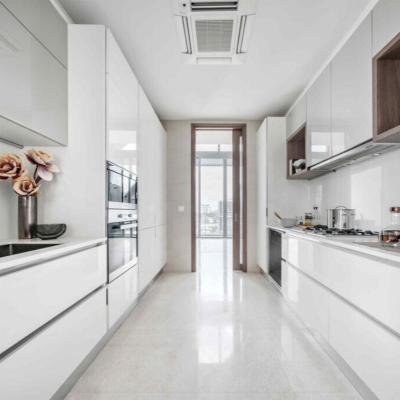 China Los Angeles Küchen Wand Hängeschrank mit flachen Rand / Eased Edge Countertop Rand zu verkaufen