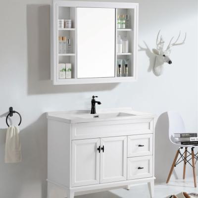 China Customized Width Modern Double Sink Luxury Bathroom Vanity for Your Custom Project for sale