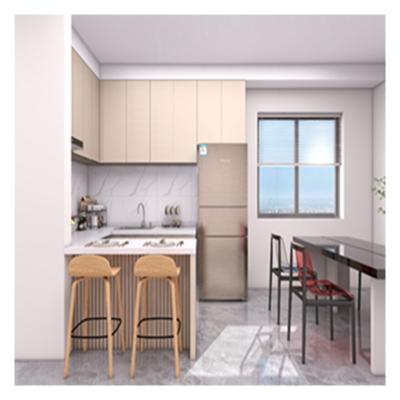 China Custom Lacquer Waterproof Cabinet Set for Modern Apartment Kitchen Renovation Project for sale