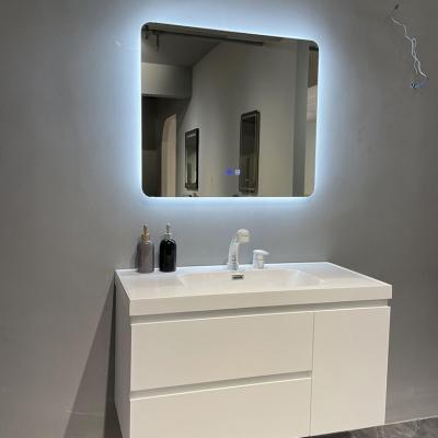 China Wall Mounted Bathroom Vanity With Sink Novel Style Luxury Modern Solid Wood Euro Style for sale