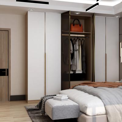 China Modern European Style Wooden PANEL Bedroom Furniture Walk In Storage Wardrobe Closet for sale