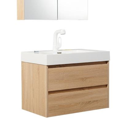 China Rectángulo de diseño moderno estilo americano de lujo de madera de pared montado gabinete de baño Vanidad en venta