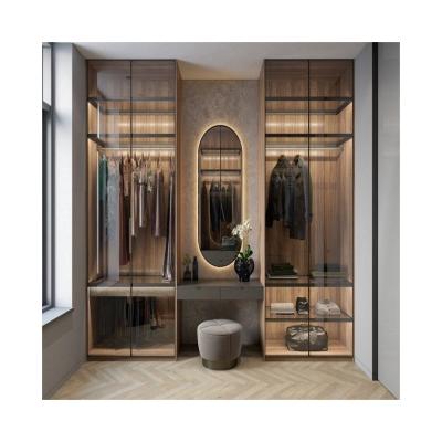 China Custom Apartment Bedroom Furniture Walk in Closet Wardrobe Set for Home Villa Hotel for sale