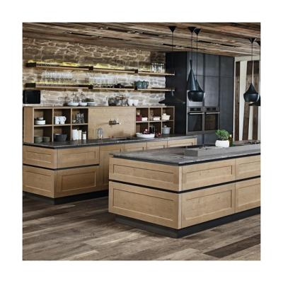 China YALIG Melamine Kitchen Cabinet Kitchen Furniture Set with Customized Veneer Color for sale