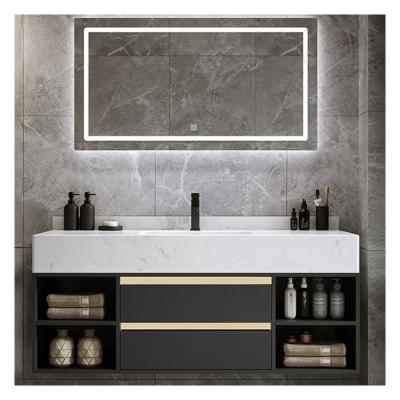 China Modern Bathroom Vanity Combo with Waterproof Function and Customized Plywood Carcase for sale