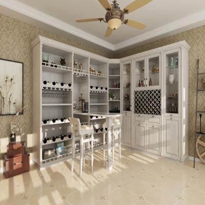 China Mobiliário de casa geral Vitrine de vinho moderno Gabinete de sala de jantar para casa de luxo à venda