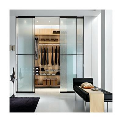 China Supermarket Wardrobe Storage Cabinet with Customized Glass Sliding Door Functionality for sale