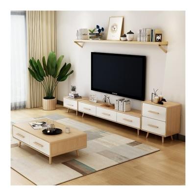 China Custom Designs Accepted Contemporary Luxury Wooden TV Unit with TV Stand Cabinet for sale