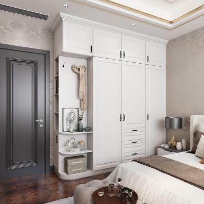 China Modern Modular Bedroom Storage Wardrobe with Moisture Resistance and 2D/3D Availability for sale