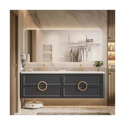 China Hotel Bathroom Vanity Sink with Modern Design and Rectangular Porcelain Cabinet Basins for sale