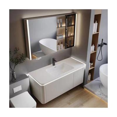 China Apartment Vanity Combo Modern Melamine Rectangle Bath Cabinet 60 72 Inch Mirrored Cabinets for sale