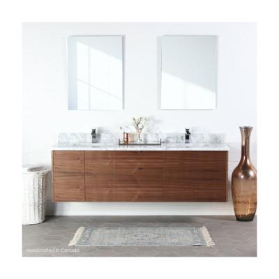 China Solid Wood Bathroom Wall Cabinet with Low MOQ and Countertop Included from Top Seller for sale