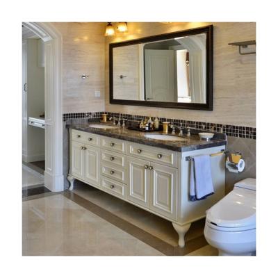 China Customized White Shaker Design Bathroom Vanity Combo with Sink YALIG Customized Designs for sale