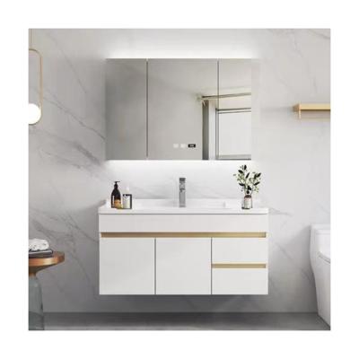 China Wall Mounted YALIG Frame-Less Minimalist Mirror Lamp Bathroom Cabinet for Apartments for sale