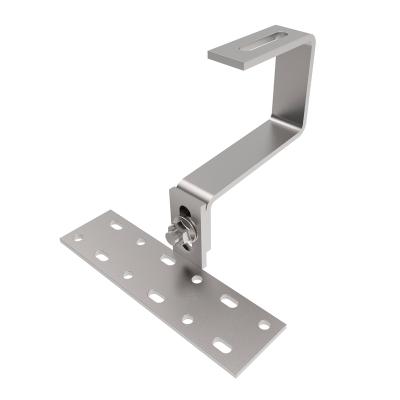 China SUS304 Stainless Steel 304 Solar Panel Flat Tile Roof Rack Hook Bracket for sale