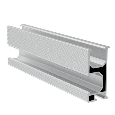 China AL 6005-T5 Aluminum Solar Support Rails Solar Panel Mounting Racking System for sale