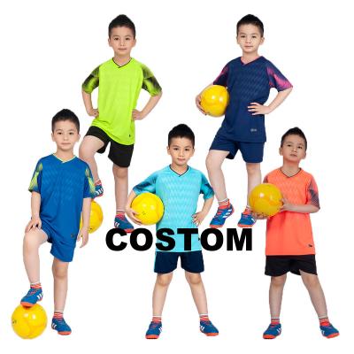 China Sets Player Custom Pink Yellow Blue Yellow Logo Kids Soccer Jersey Player Version Black High Quality Thai Red And White World Cup for sale