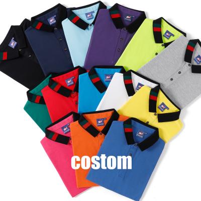 China QUICK DRY Customized Running Cotton Polo T-shirt Logo Printing Polo Shirts For Men for sale